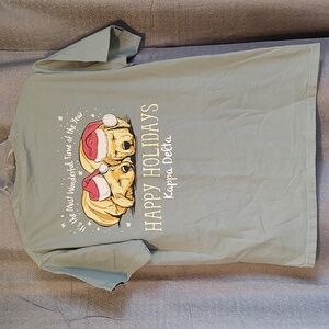 Kappa Delta Sorority Holiday Short Sleeve Tee with Pocket Sz Medium